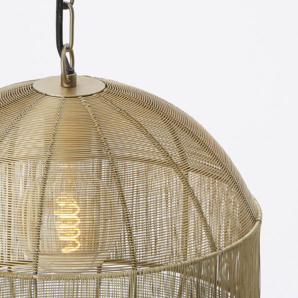 Industrielle Pendelleuchte Pilka Gold – Bild 4