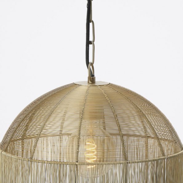 Industrielle Pendelleuchte Pilka Gold – Bild 5