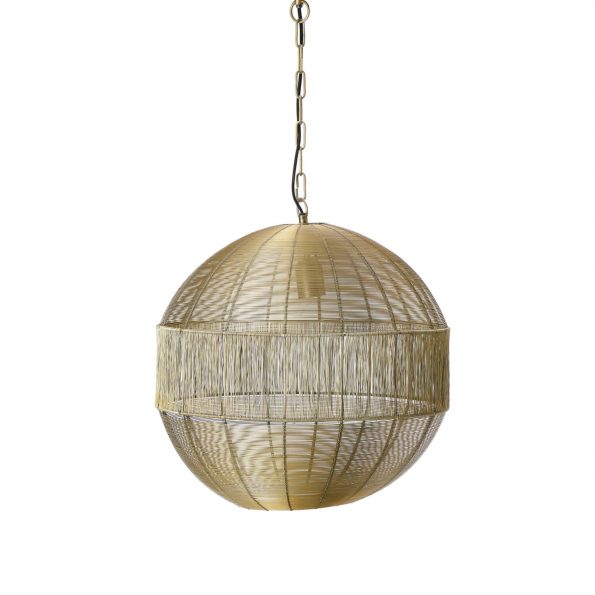 Industrielle Pendelleuchte Pilka Gold – Bild 2