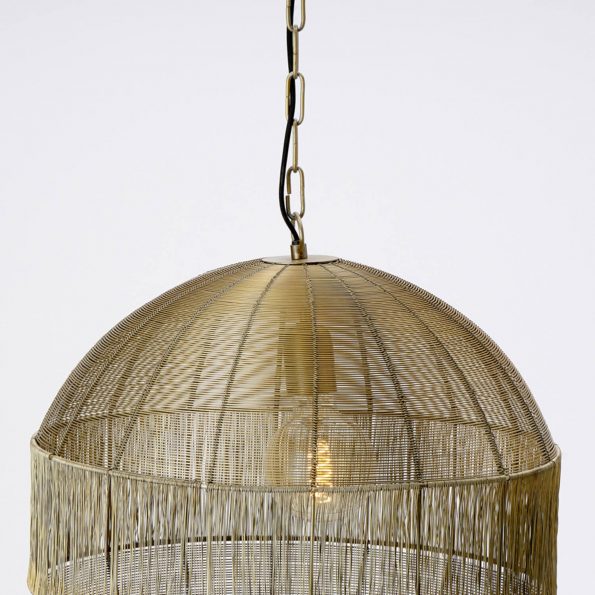 Industrielle Pendelleuchte Pilka Gold – Bild 5