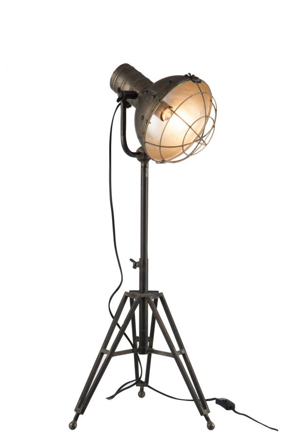 Industrielle Stehlampe Cooper Grau – Bild 3