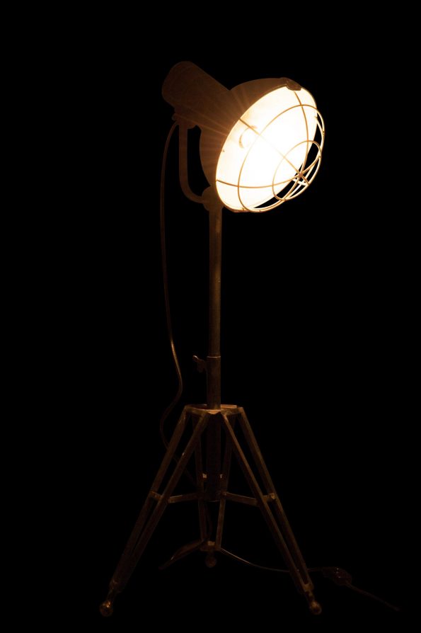 Industrielle Stehlampe Cooper Grau – Bild 4