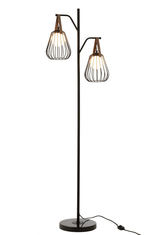 Industrielle Stehlampe Ignes Schwarz – Bild 4