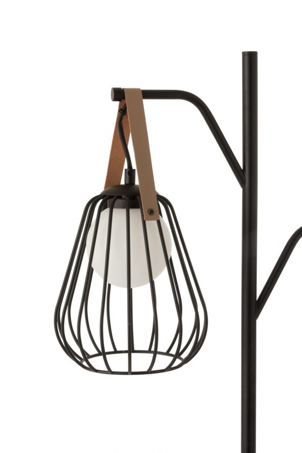 Industrielle Stehlampe Ignes Schwarz – Bild 6