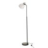 Industrielle Stehlampe Magali Rauchglas