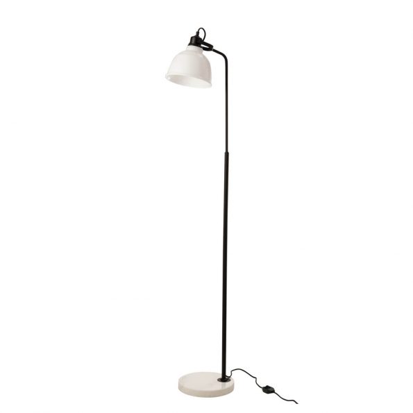 Industrielle Stehlampe Magali Weiß – Bild 2