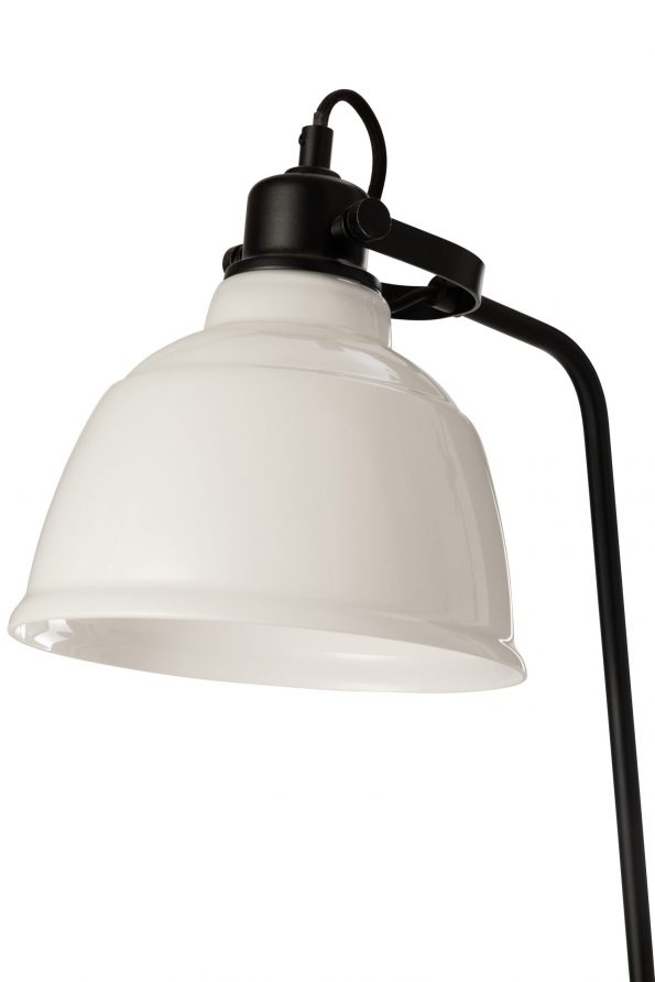 Industrielle Stehlampe Magali Weiß – Bild 5