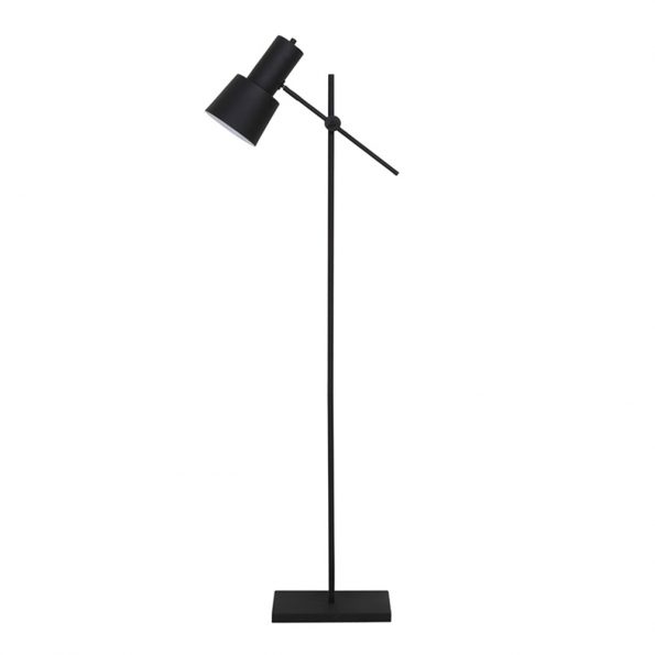 Industrielle Stehlampe Preston Schwarz