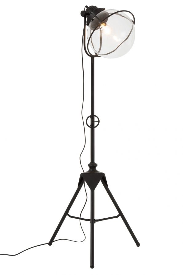 Industrielle Stehlampe Travis Schwarz – Bild 3
