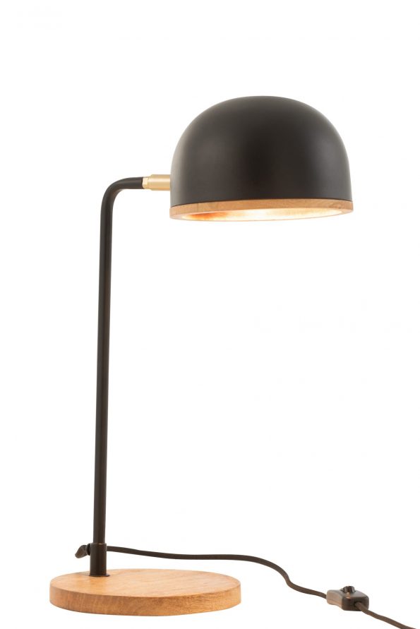 Industrielle Tischlampe Evy Schwarz – Bild 4