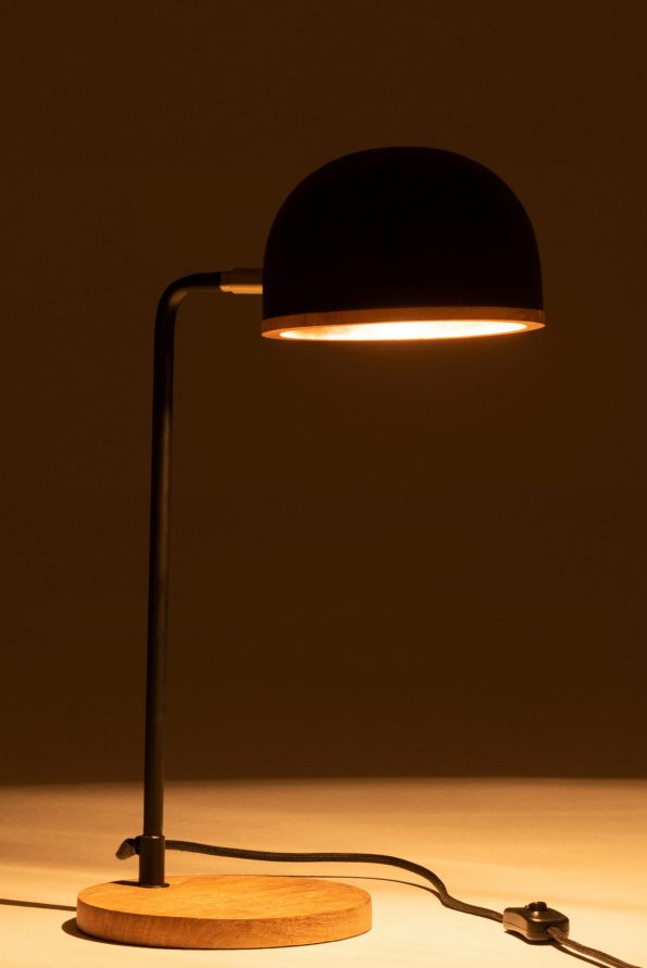 Industrielle Tischlampe Evy Schwarz – Bild 5