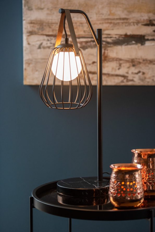 Industrielle Tischlampe Ignes Schwarz – Bild 8
