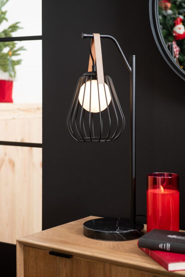 Industrielle Tischlampe Ignes Schwarz – Bild 9