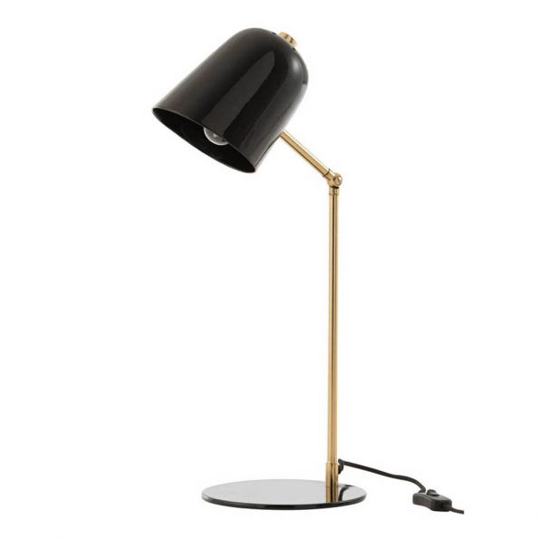 Industrielle Tischlampe Lora Schwarz