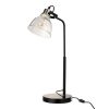 Industrielle Tischlampe Magali Rauchglas