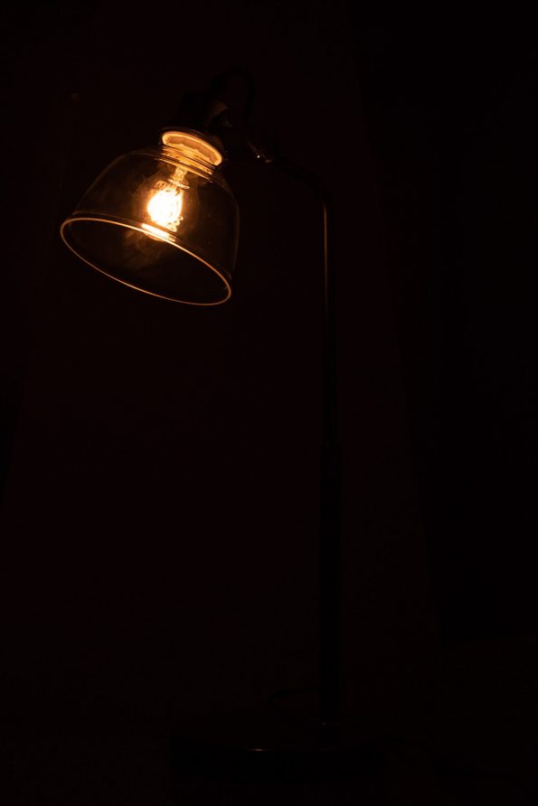 Industrielle Tischlampe Magali Mattglas – Bild 5