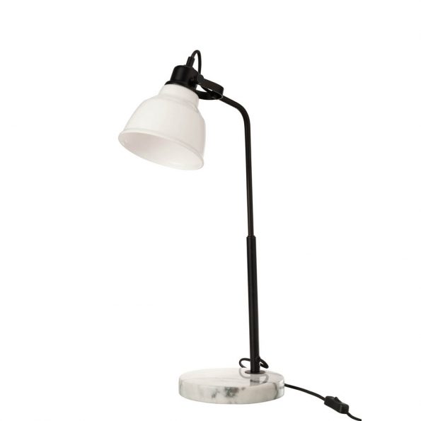 Industrielle Tischlampe Magali Weiß – Bild 2