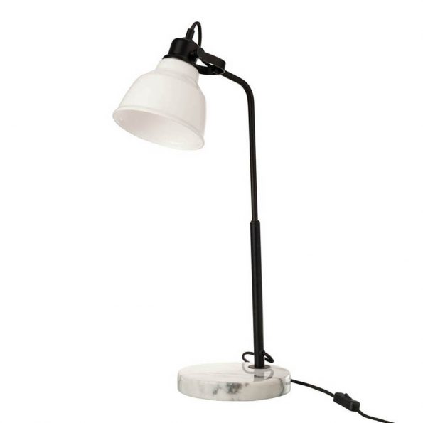 Industrielle Tischlampe Magali Weiß