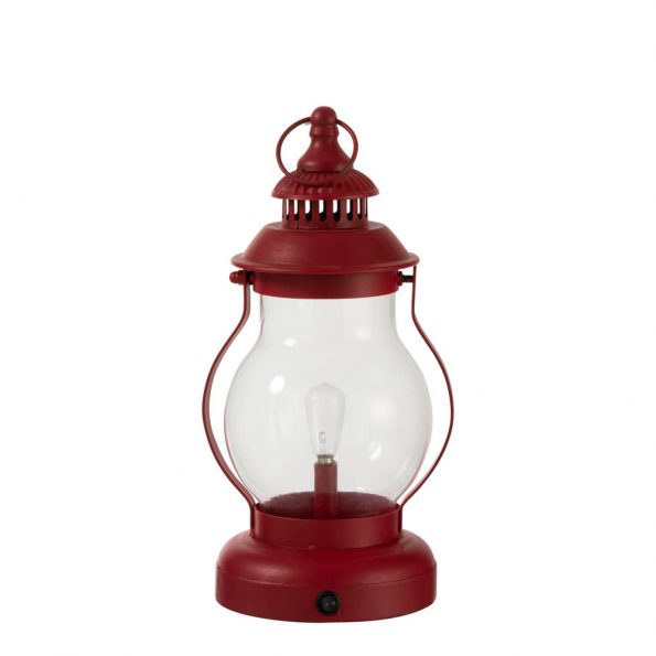 Industrielle Tischlampe Miles Rot – Bild 2