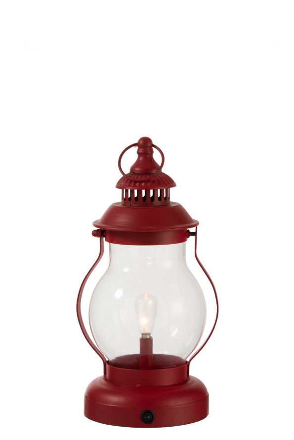 Industrielle Tischlampe Miles Rot – Bild 3