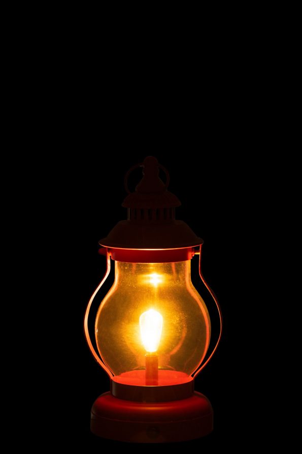 Industrielle Tischlampe Miles Rot – Bild 4