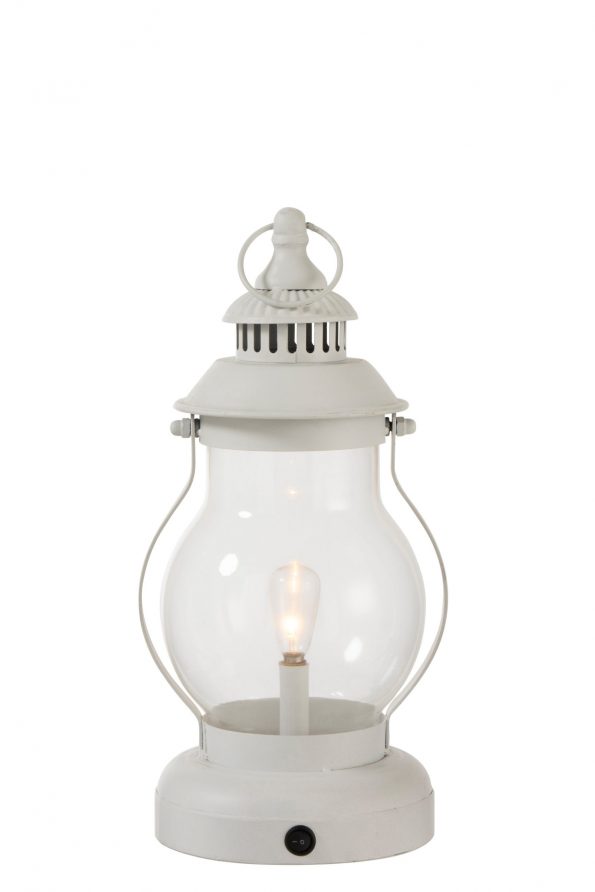 Industrielle Tischlampe Miles Weiß – Bild 3