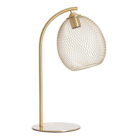Industrielle Tischlampe Moroc Gold