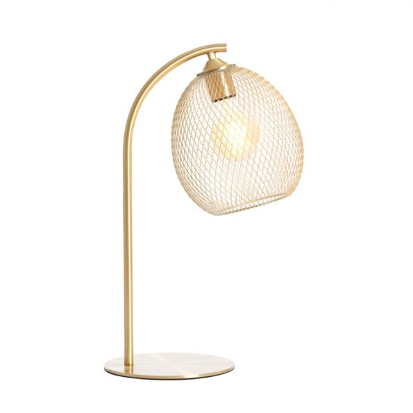 Industrielle Tischlampe Moroc Gold – Bild 7
