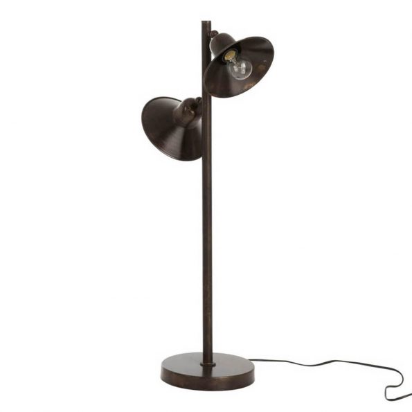 Industrielle Tischlampe Stella Braun