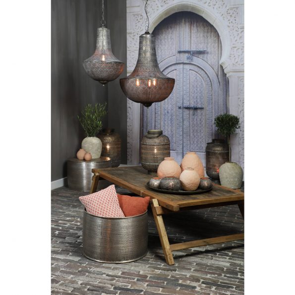 Industrielle Tischlampe Udupi Gold – Bild 6