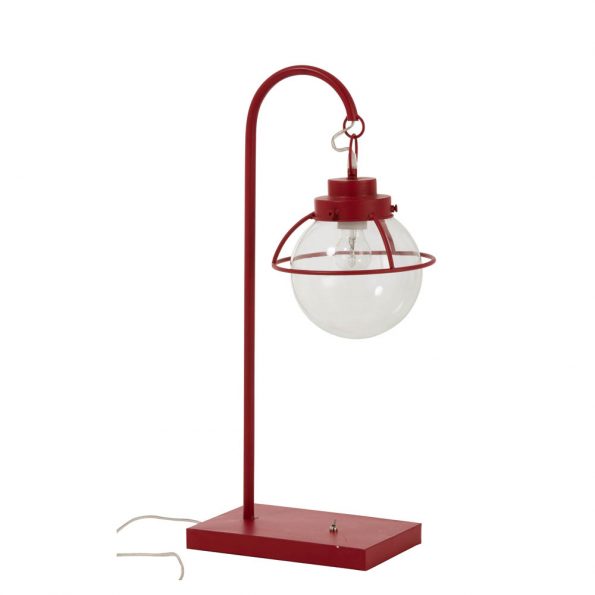 Industrielle Tischlampe Vinny Rot – Bild 2