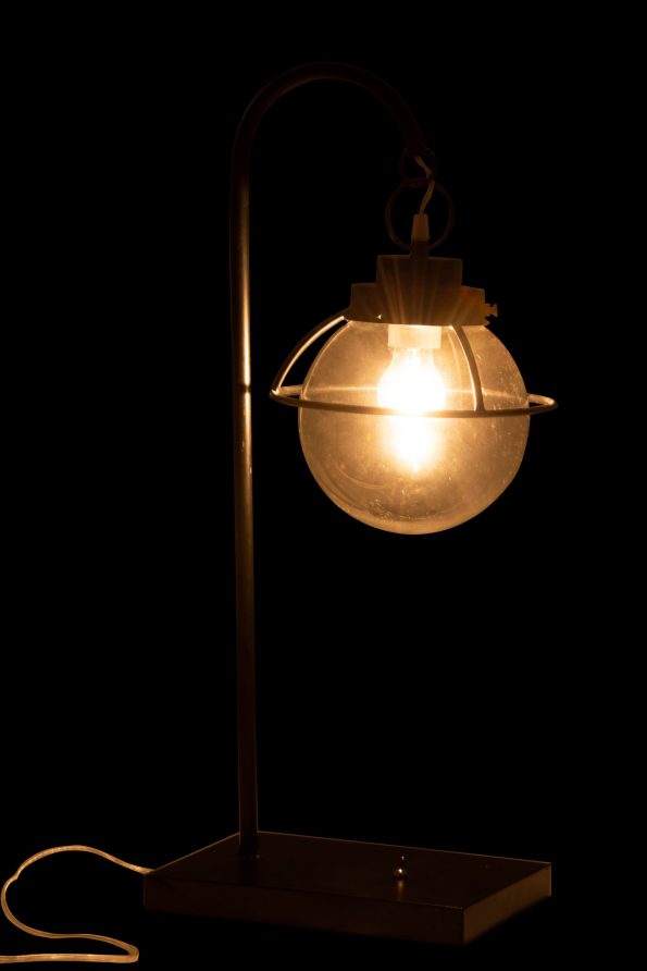 Industrielle Tischlampe Vinny Schwarz – Bild 4