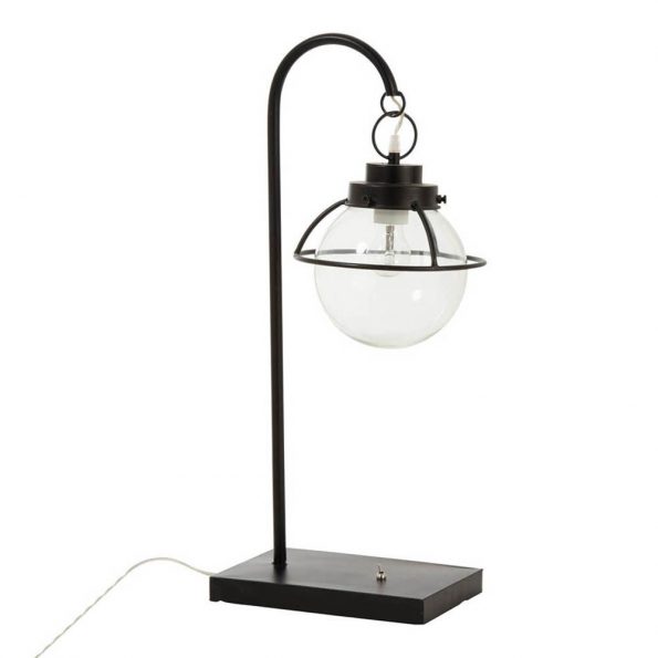 Industrielle Tischlampe Vinny Schwarz