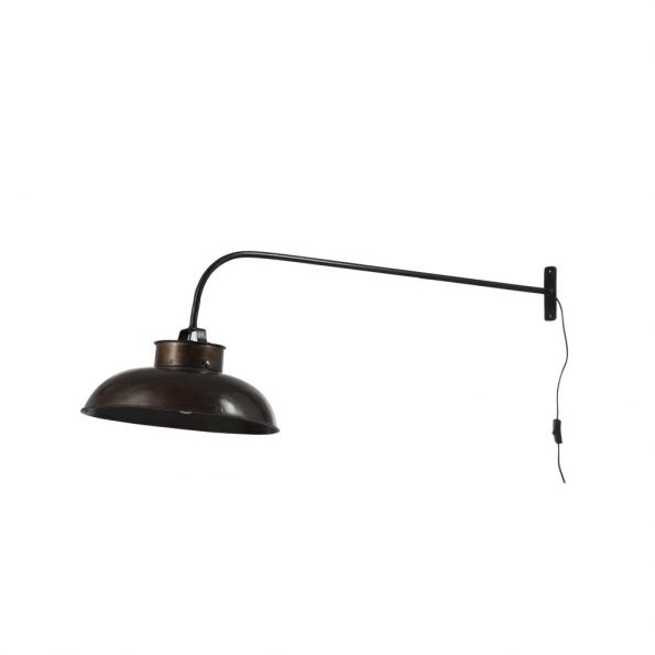 Industrielle Wandleuchte Chey Schwarz – Bild 2