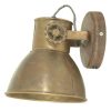 Industrielle Wandleuchte Elay Braun