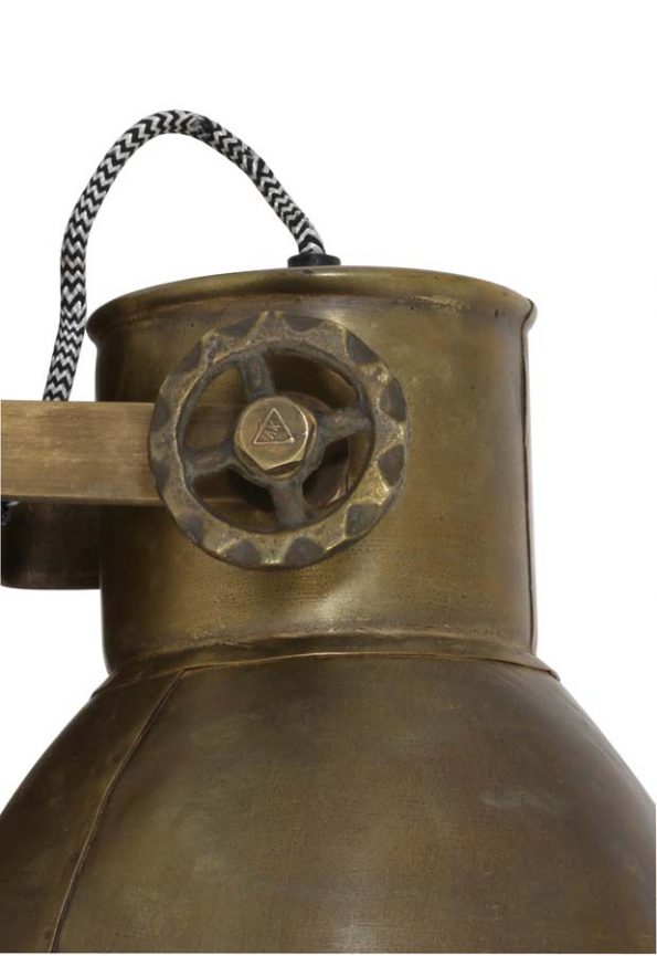 Industrielle Wandleuchte Elay Braun – Bild 6