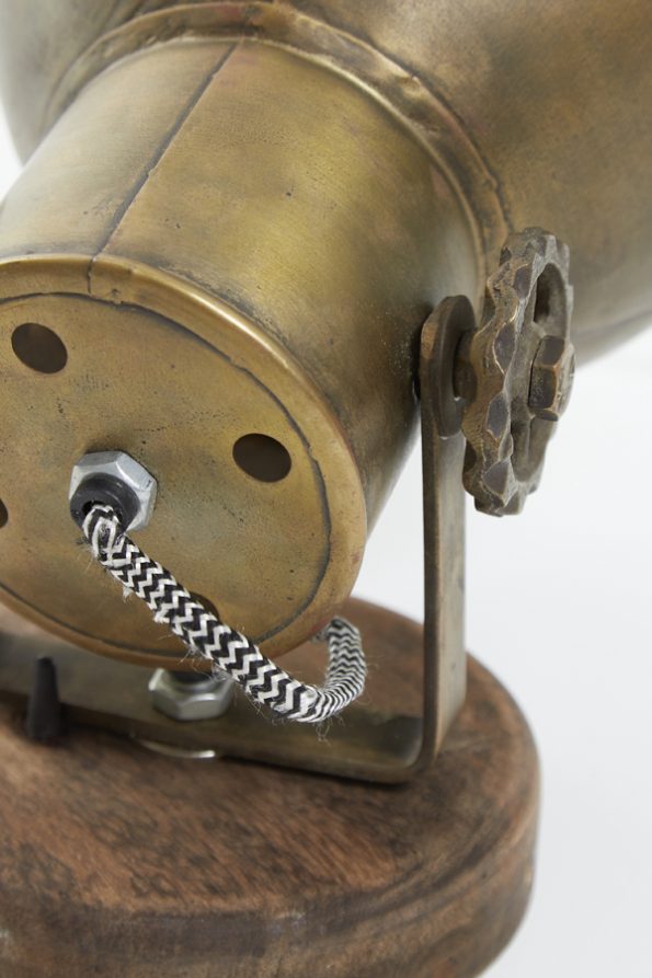 Industrielle Wandleuchte Elay Braun – Bild 7
