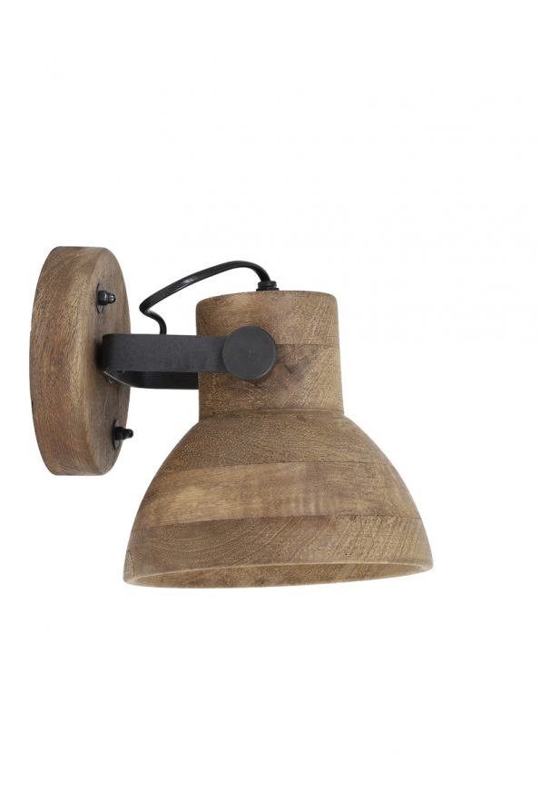 Industrielle Wandleuchte Ilanio Braun – Bild 3