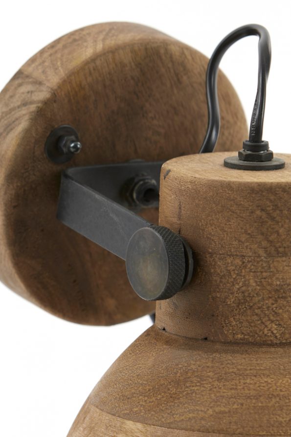 Industrielle Wandleuchte Ilanio Braun – Bild 6